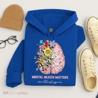 End The Stigma Mental Health Matters Mental Awareness Gift Hoodie thumb 4
