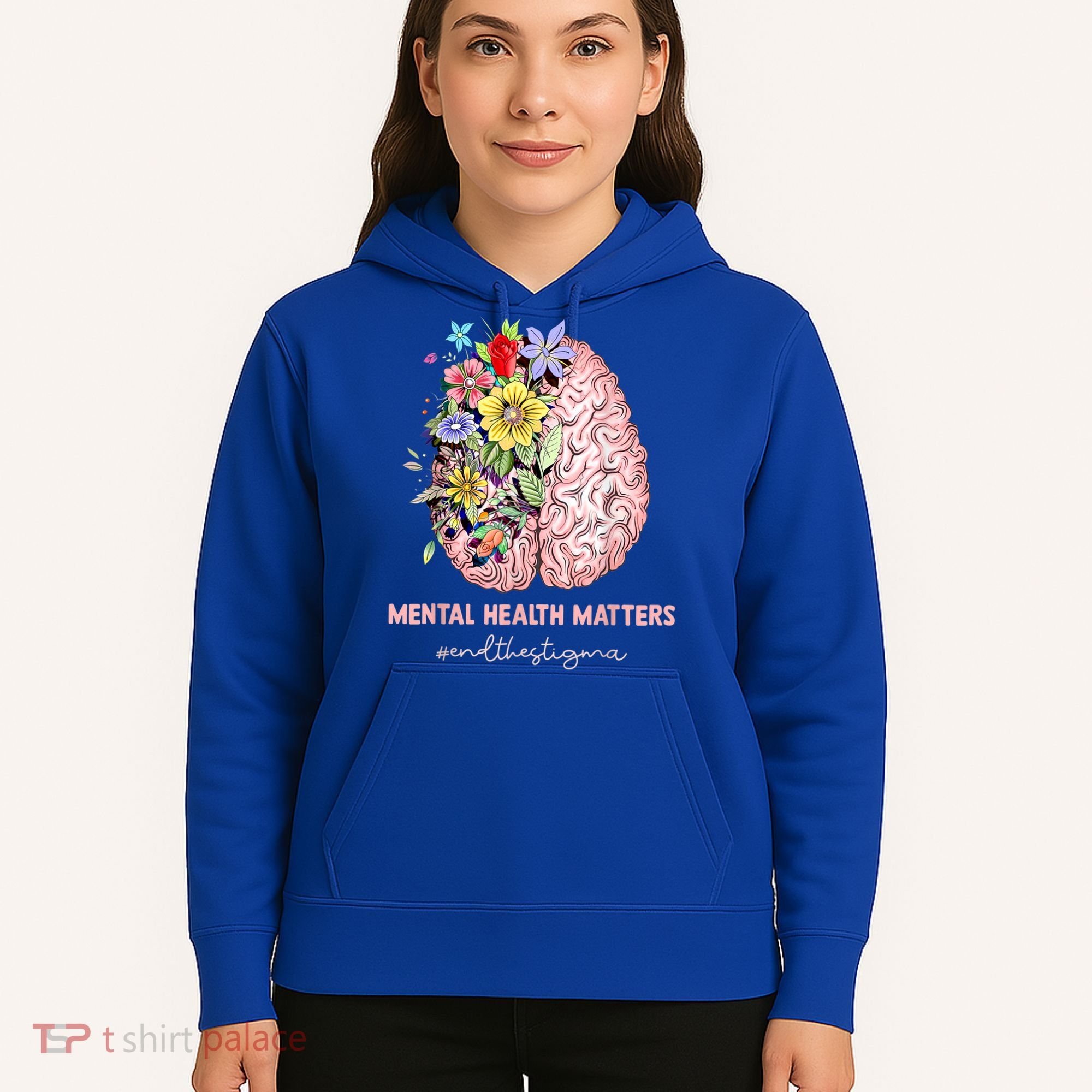 End The Stigma Mental Health Matters Mental Awareness Gift Hoodie