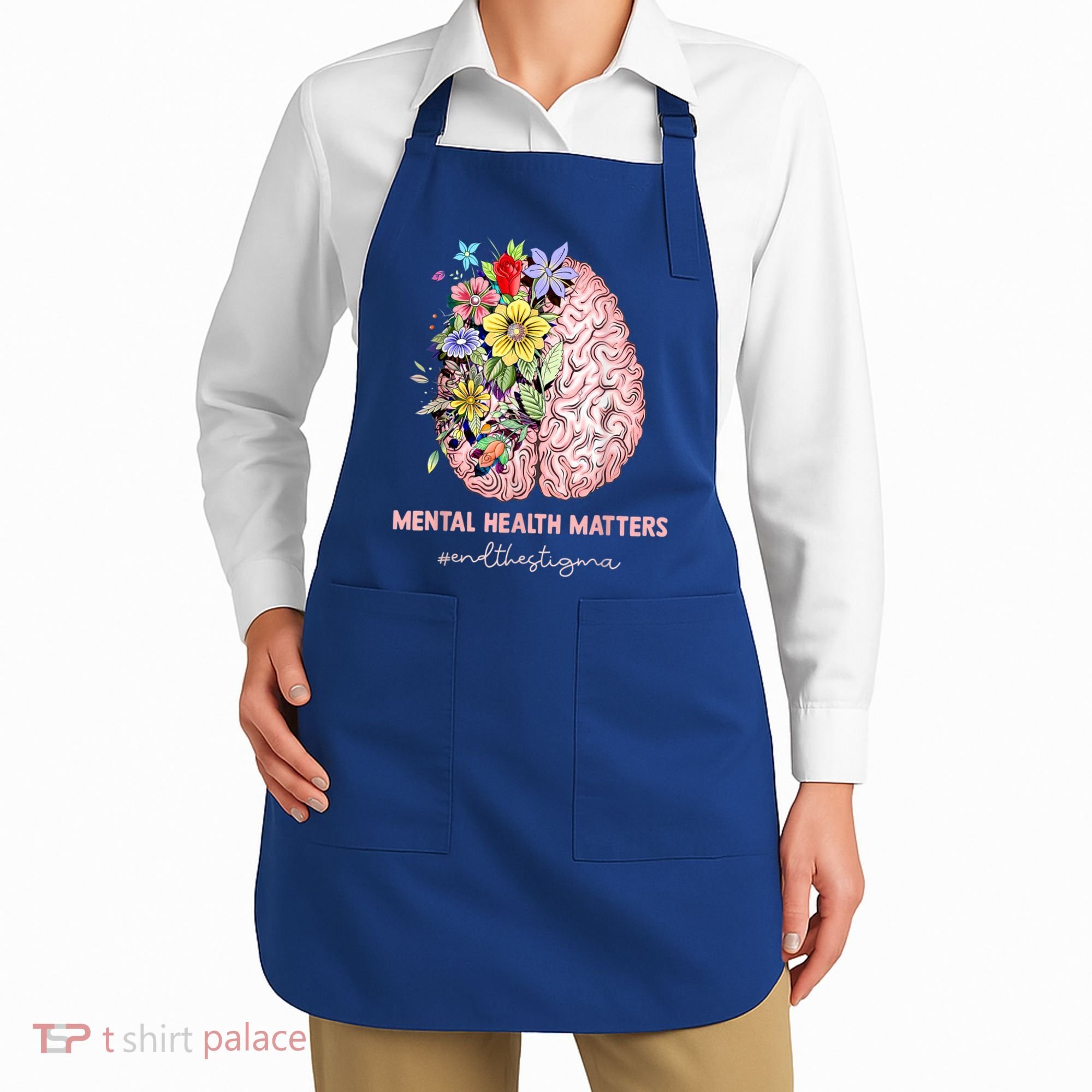 End The Stigma Mental Health Matters Mental Awareness Gift Apron