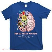 End The Stigma Mental Health Matters Mental Awareness Gift T-Shirt thumb 0
