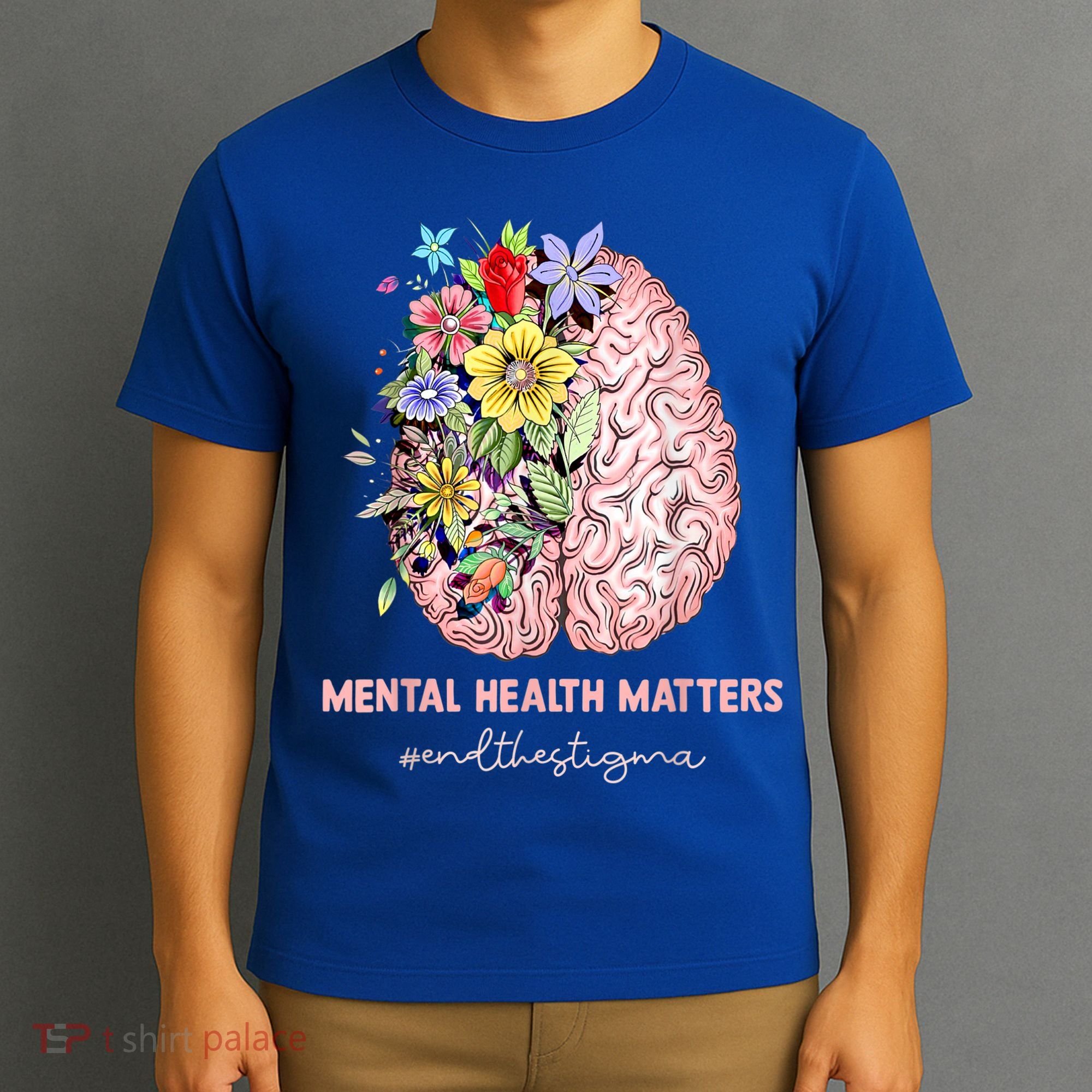 End The Stigma Mental Health Matters Mental Awareness Gift T-Shirt