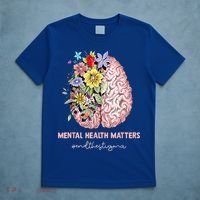End The Stigma Mental Health Matters Mental Awareness Gift T-Shirt thumb 5