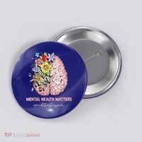 End The Stigma Mental Health Matters Mental Awareness Gift Button thumb 0