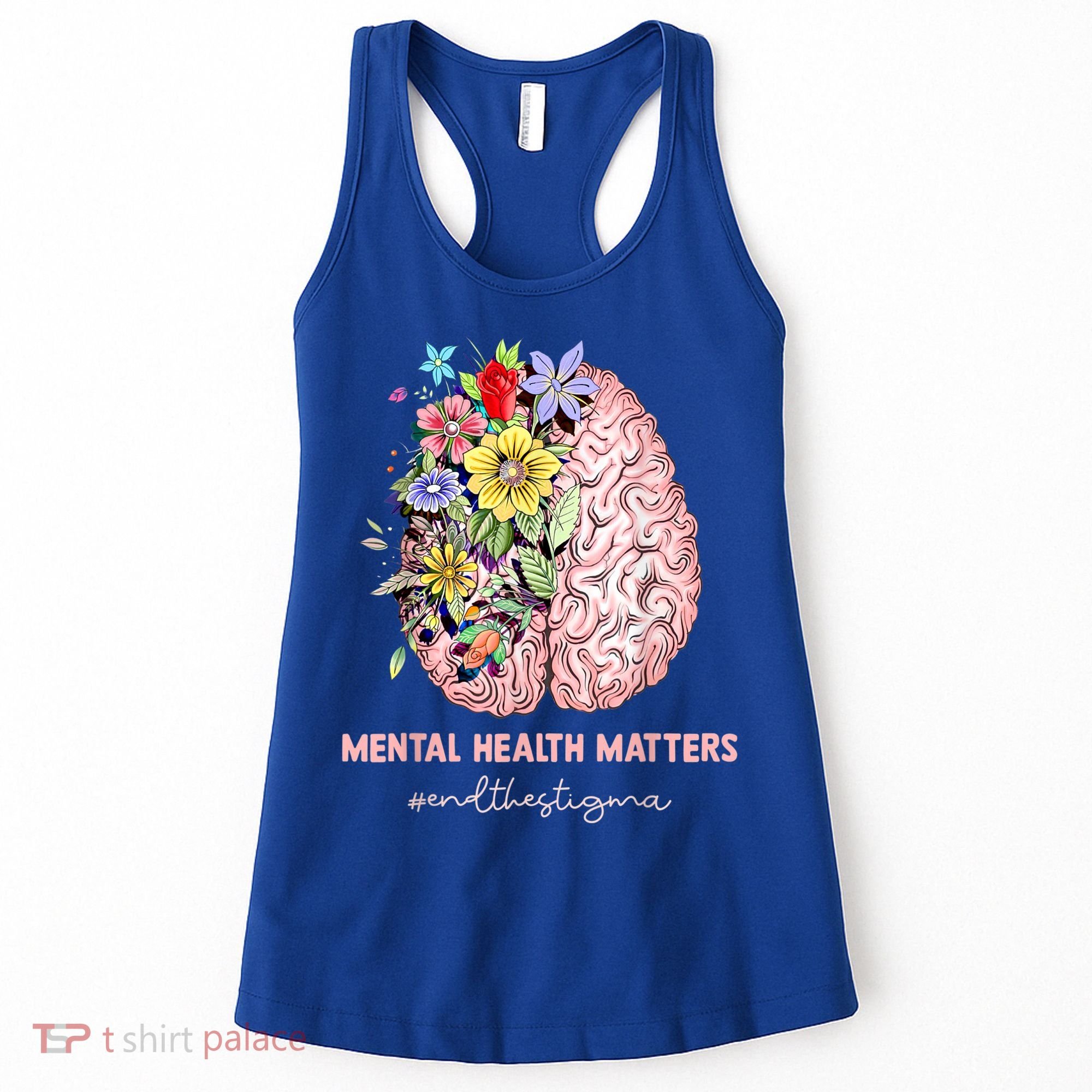 End The Stigma Mental Health Matters Mental Awareness Gift Women's Tank Top