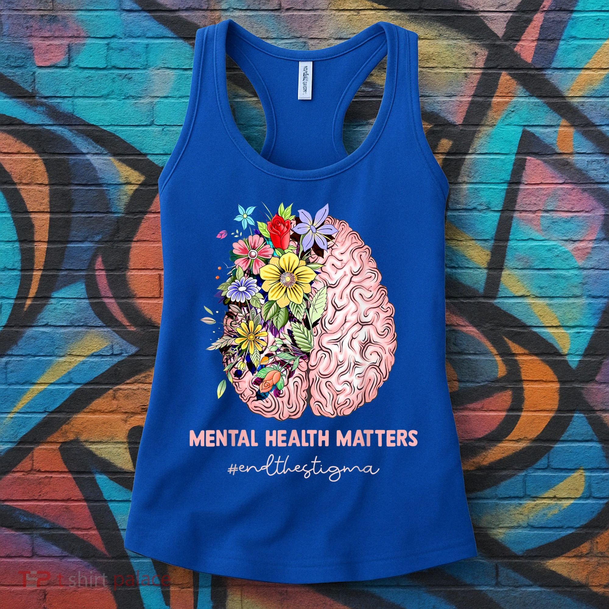 End The Stigma Mental Health Matters Mental Awareness Gift Women's Tank Top