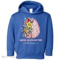 End The Stigma Mental Health Matters Mental Awareness Gift Toddler Hoodie thumb 0