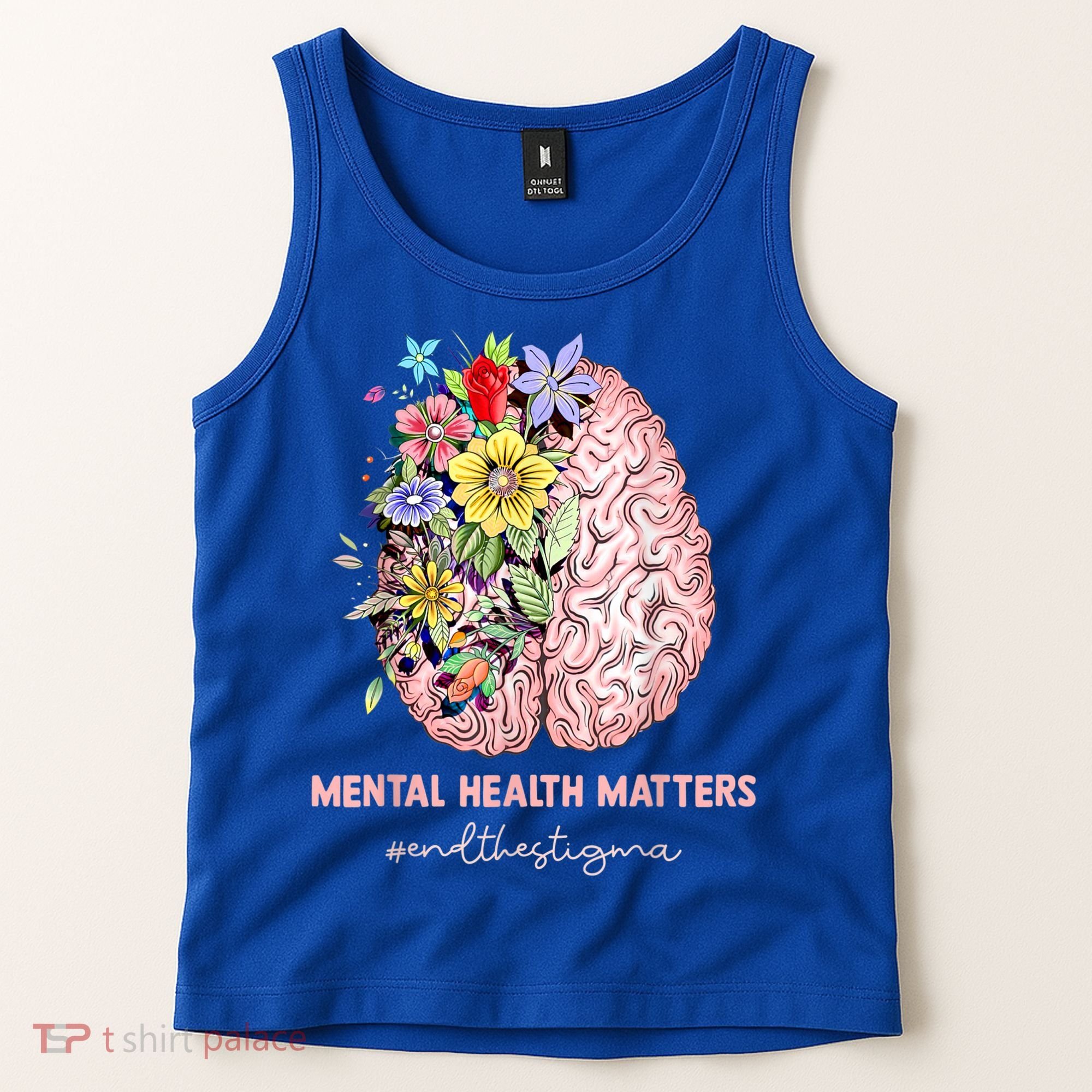 End The Stigma Mental Health Matters Mental Awareness Gift Tank Top