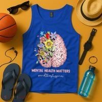 End The Stigma Mental Health Matters Mental Awareness Gift Tank Top thumb 4