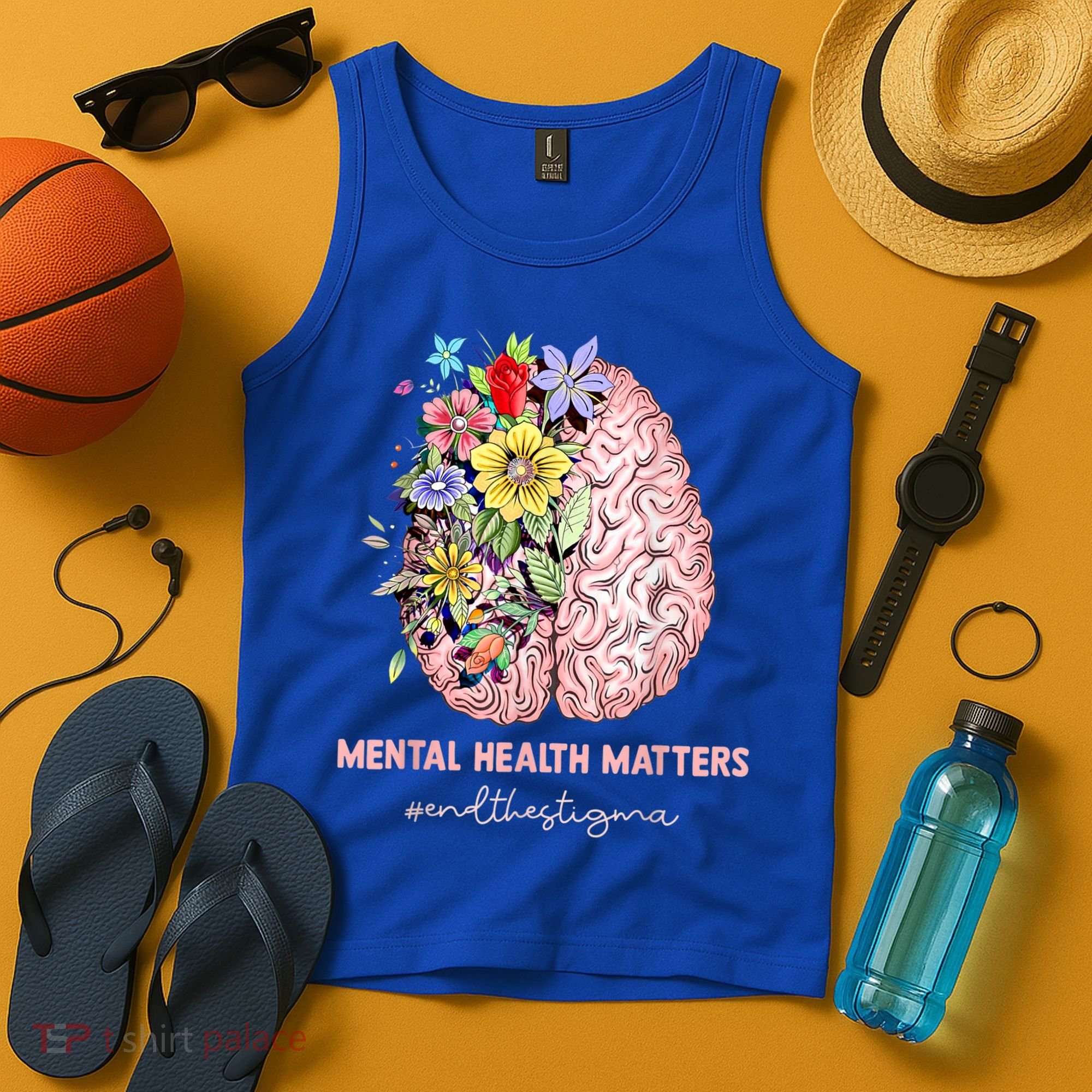 End The Stigma Mental Health Matters Mental Awareness Gift Tank Top