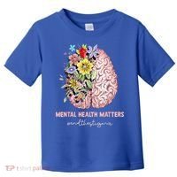 End The Stigma Mental Health Matters Mental Awareness Gift Toddler T-Shirt thumb 0