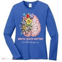 End The Stigma Mental Health Matters Mental Awareness Gift Women's Long Sleeve Shirt thumb 0