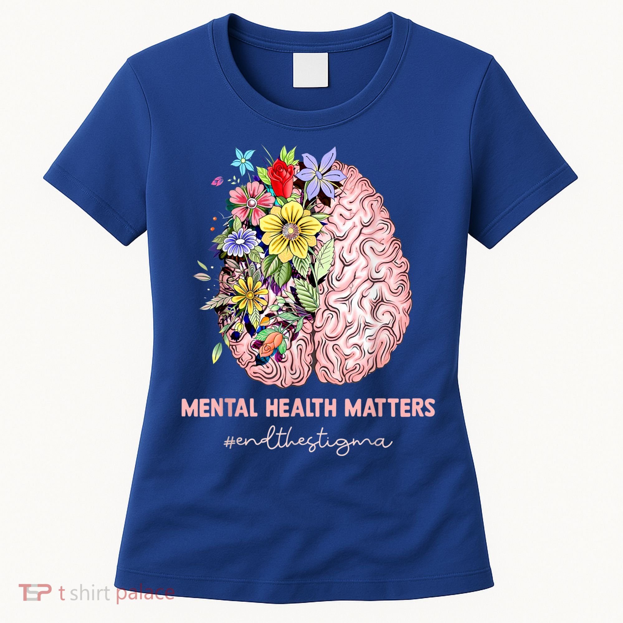 End The Stigma Mental Health Matters Mental Awareness Gift Women's T-Shirt