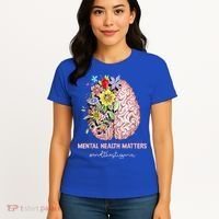 End The Stigma Mental Health Matters Mental Awareness Gift Women's T-Shirt thumb 4