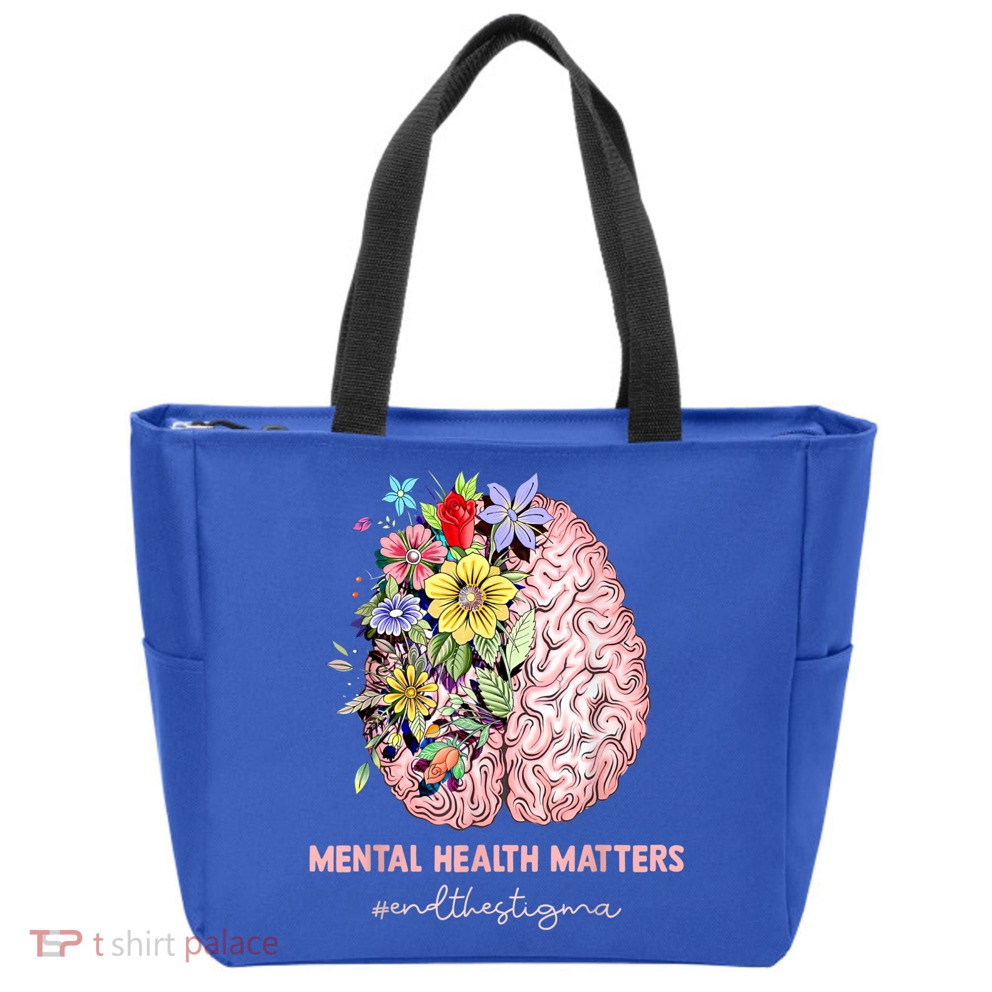 End The Stigma Mental Health Matters Mental Awareness Gift Tote Bag
