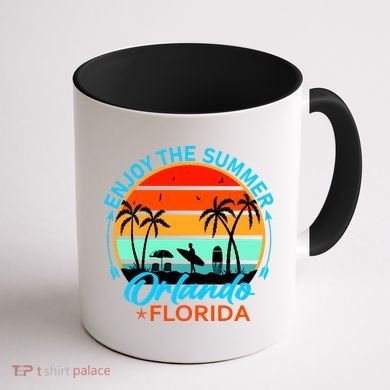 Enjoy The Summer Orlando Florida Coffee Mug back