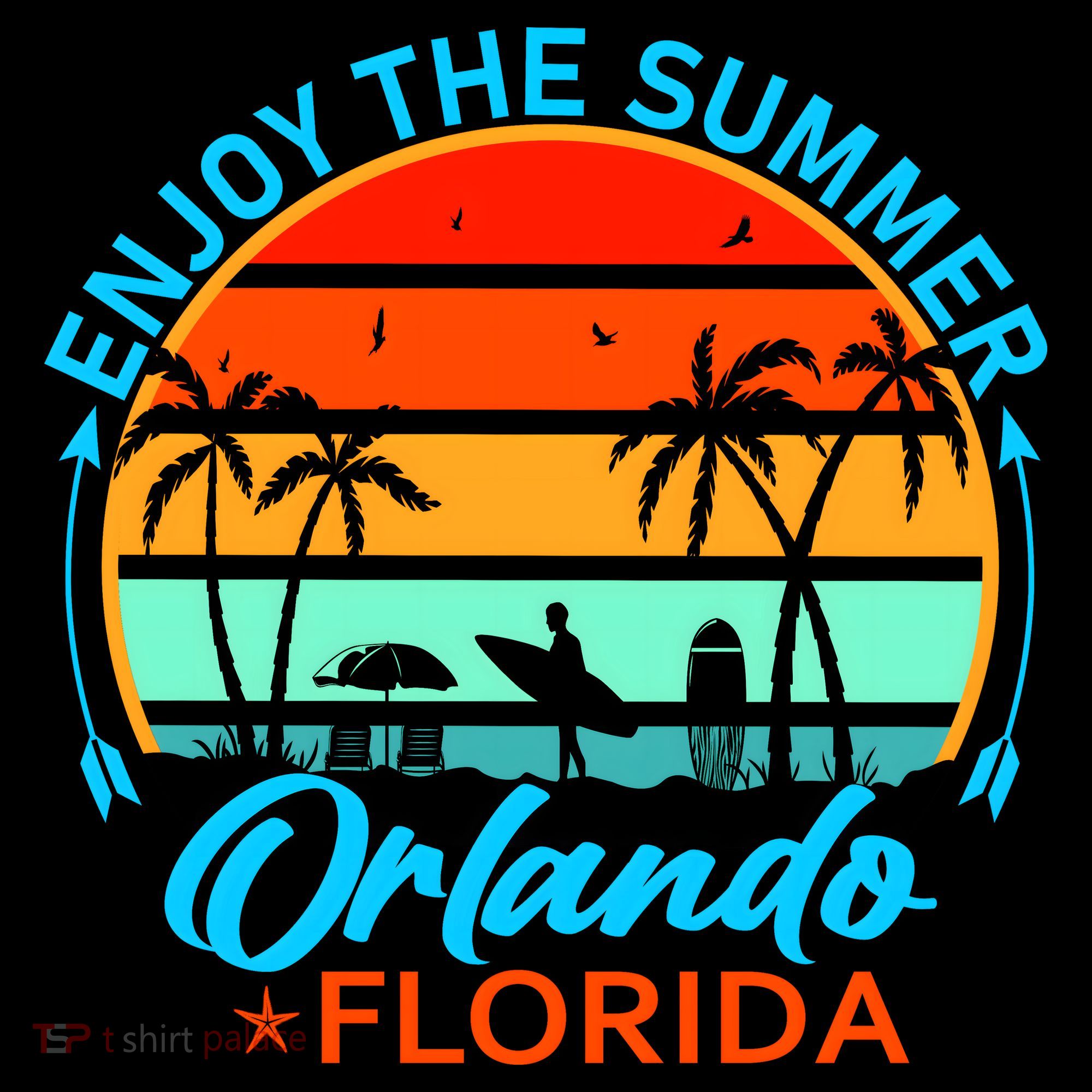 Enjoy The Summer Orlando Florida Women's Hoodie