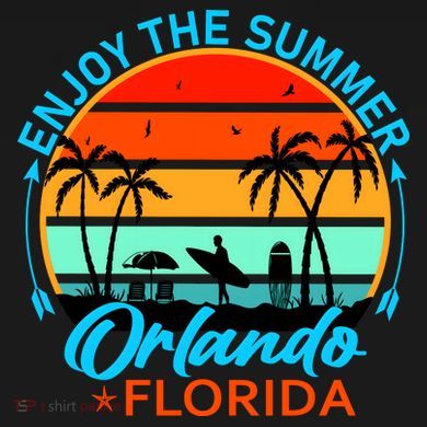 Enjoy The Summer Orlando Florida Toddler Sweatshirt