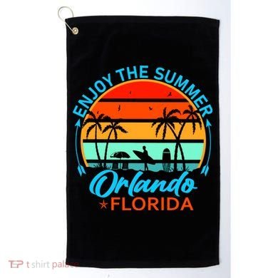 Enjoy The Summer Orlando Florida Golf Towel