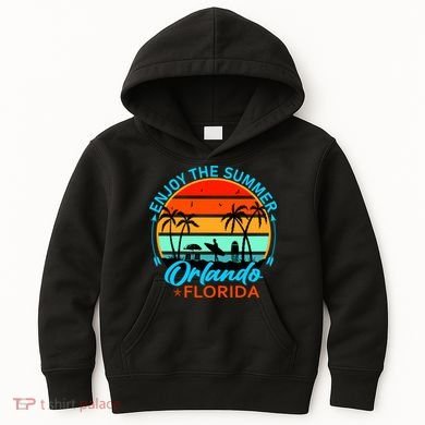 Enjoy The Summer Orlando Florida Kids Hoodie