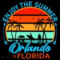 Enjoy The Summer Orlando Florida Kids T-Shirt thumb 4