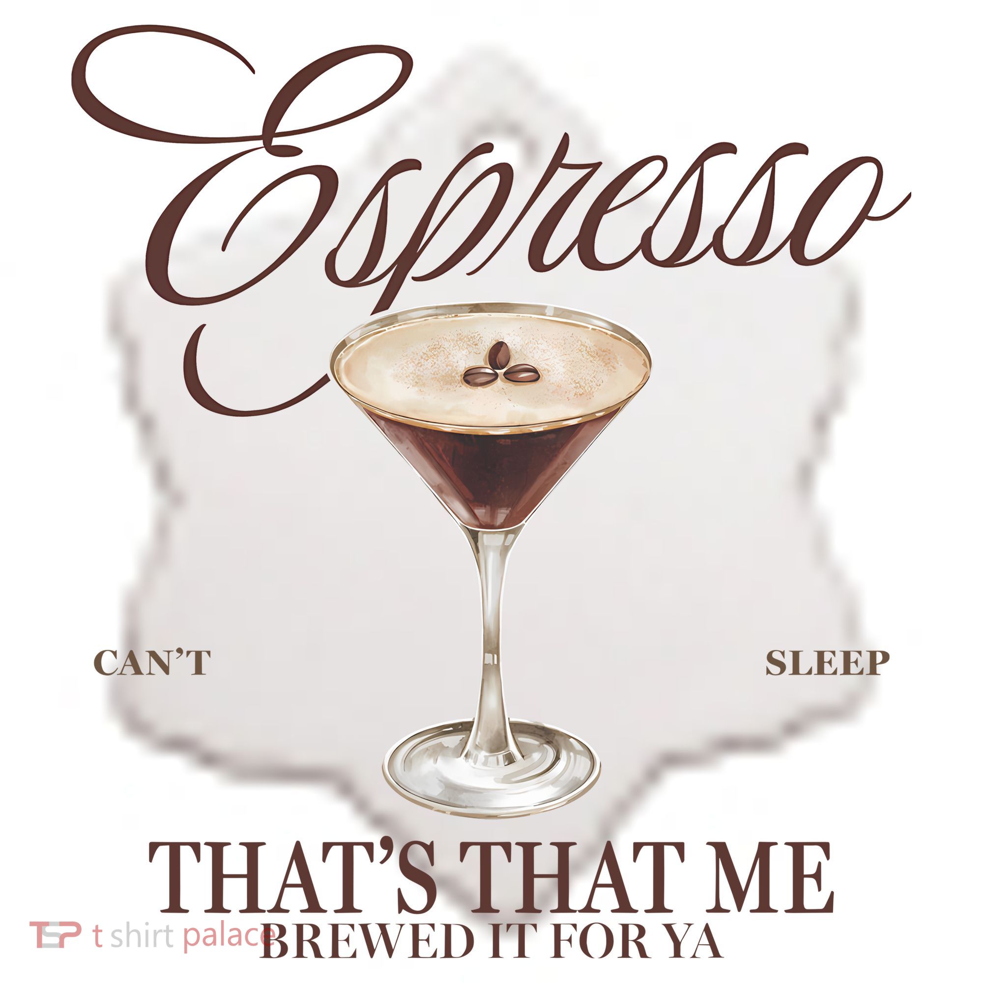 Espresso Thats That Me Cant Sleep Ceramic Ornament