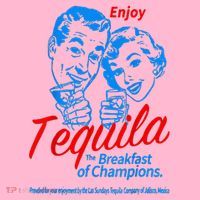 Enjoys Tequila The Breakfasts Of Championss Coaster thumb 2