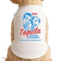 Enjoys Tequila The Breakfasts Of Championss Doggie Tank thumb 0