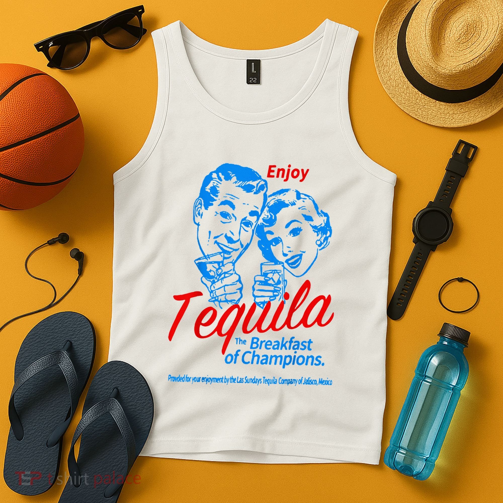 Enjoys Tequila The Breakfasts Of Championss Tank Top