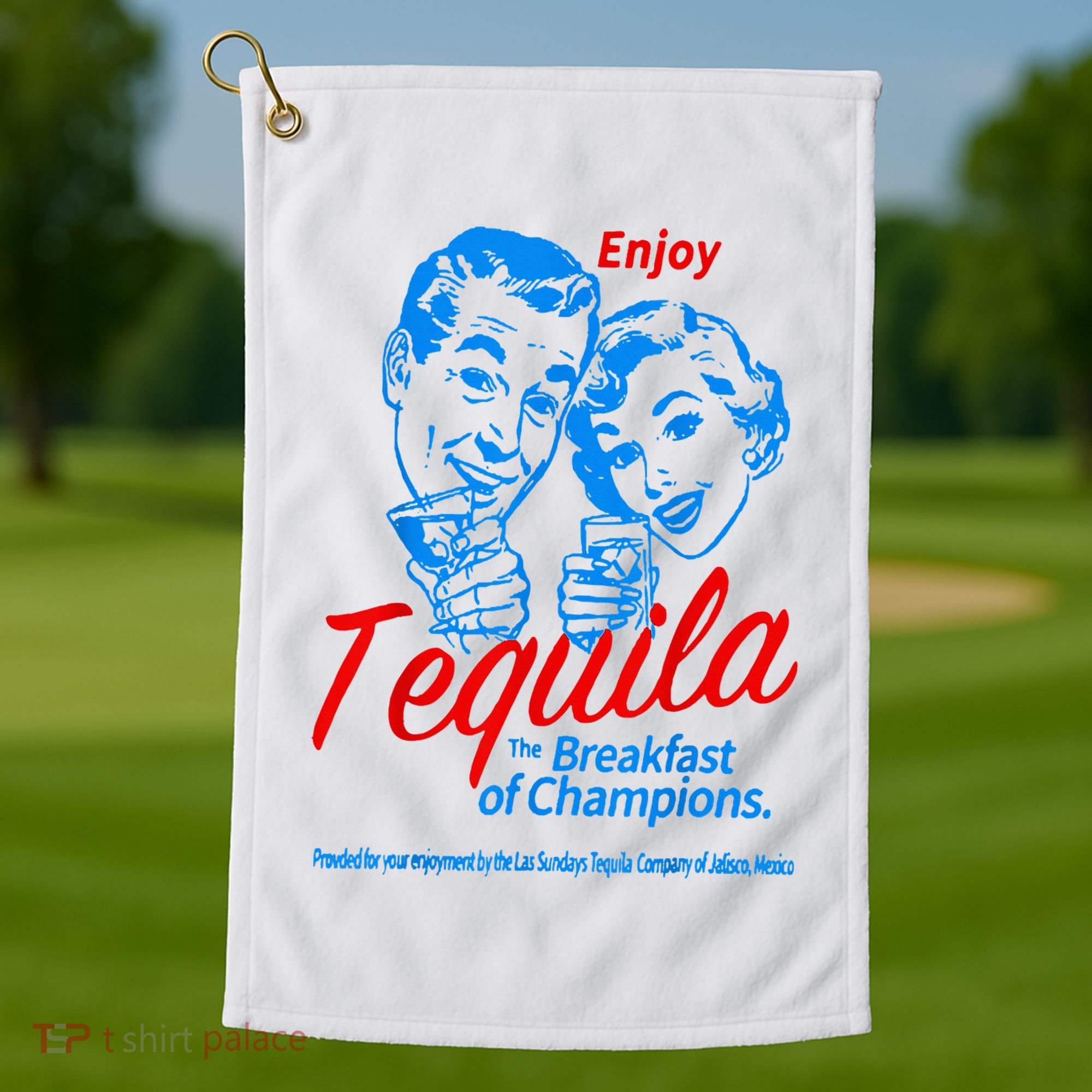 Enjoys Tequila The Breakfasts Of Championss Golf Towel