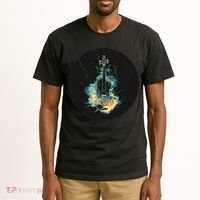 Electric Thunder Violin For Bold Sounds And Violins Lovers Tall T-Shirt thumb 2