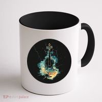 Electric Thunder Violin For Bold Sounds And Violins Lovers Coffee Mug thumb 1