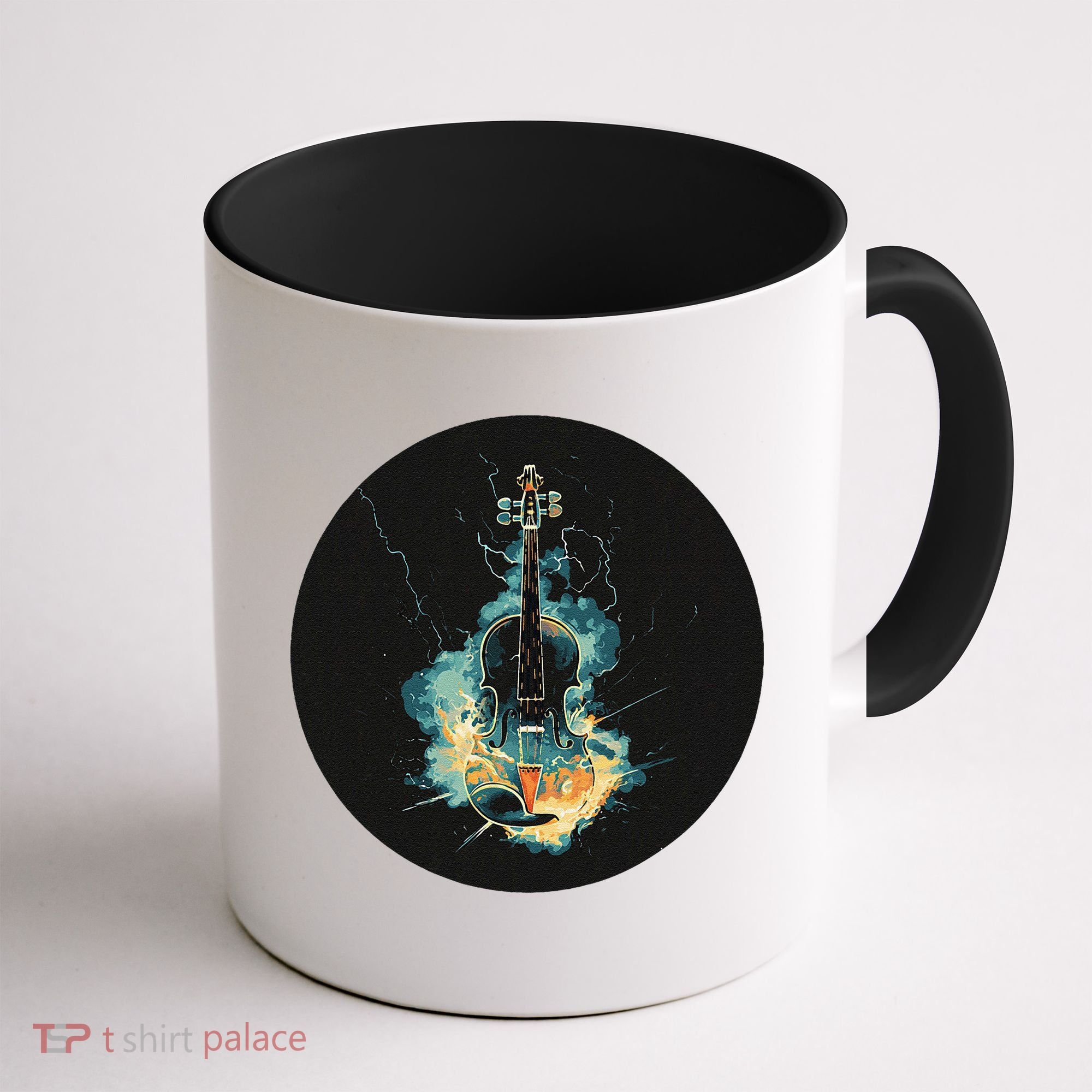 Electric Thunder Violin For Bold Sounds And Violins Lovers Coffee Mug