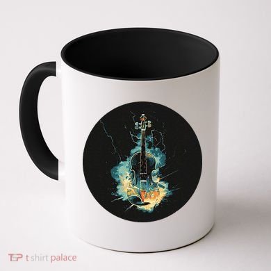 Electric Thunder Violin For Bold Sounds And Violins Lovers Coffee Mug
