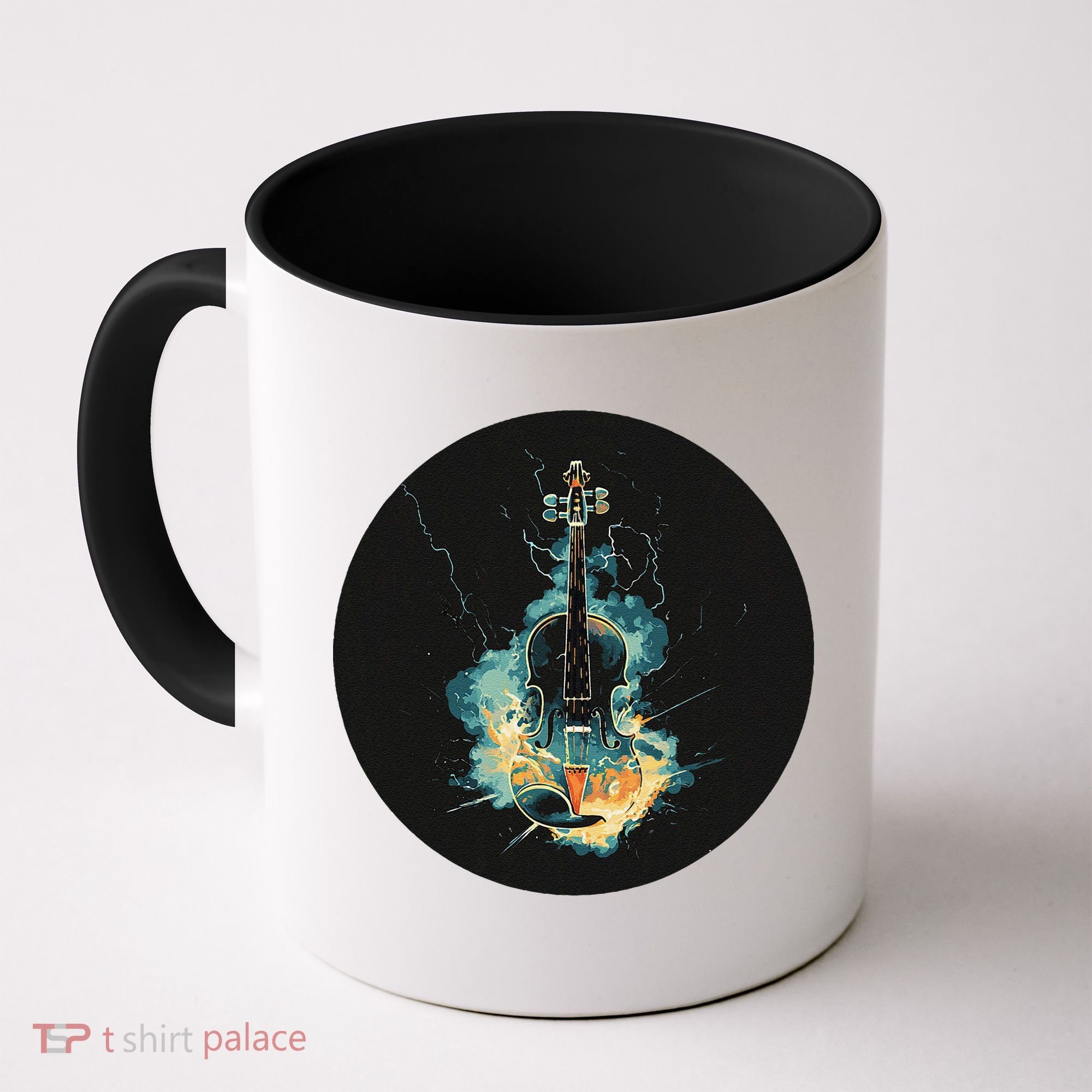 Electric Thunder Violin For Bold Sounds And Violins Lovers Coffee Mug