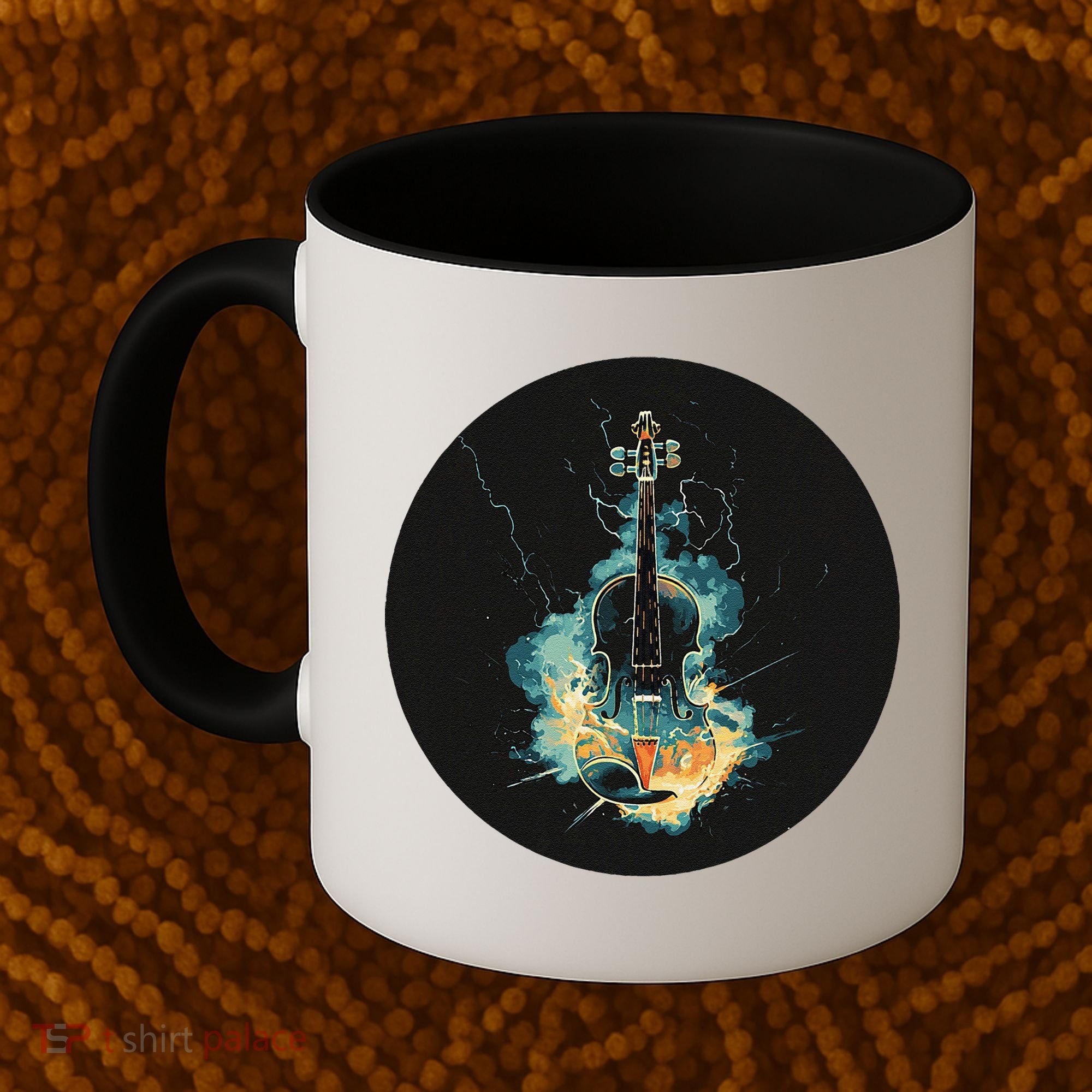 Electric Thunder Violin For Bold Sounds And Violins Lovers Coffee Mug