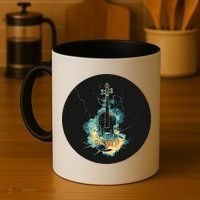 Electric Thunder Violin For Bold Sounds And Violins Lovers Coffee Mug thumb 4