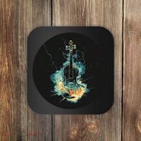 Electric Thunder Violin For Bold Sounds And Violins Lovers Coaster thumb 0