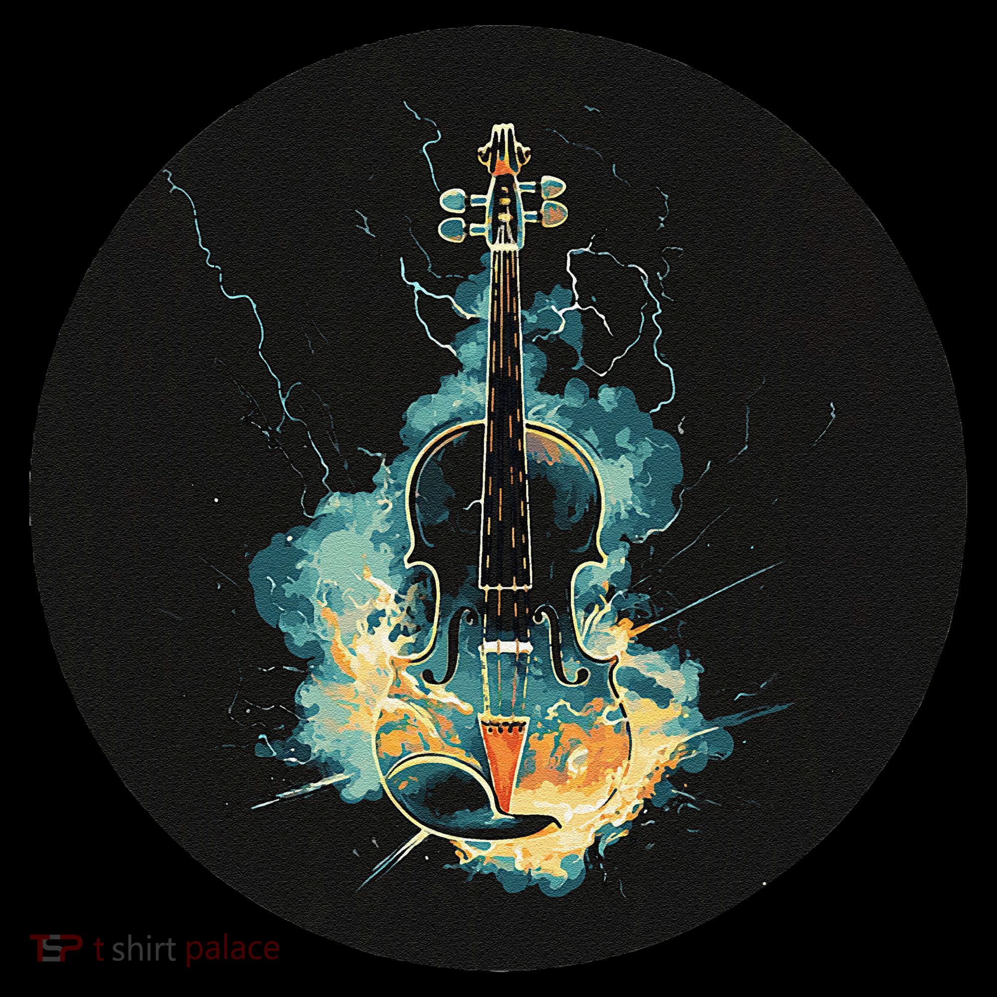 Electric Thunder Violin For Bold Sounds And Violins Lovers Women's Hoodie