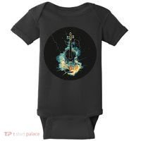Electric Thunder Violin For Bold Sounds And Violins Lovers Baby Bodysuit thumb 0