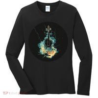Electric Thunder Violin For Bold Sounds And Violins Lovers Women's Long Sleeve Shirt thumb 0