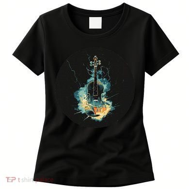 Electric Thunder Violin For Bold Sounds And Violins Lovers Women's T-Shirt
