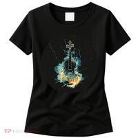 Electric Thunder Violin For Bold Sounds And Violins Lovers Women's T-Shirt thumb 0