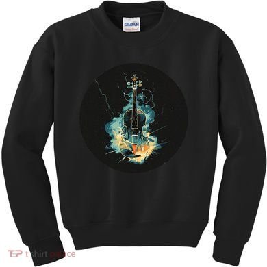 Electric Thunder Violin For Bold Sounds And Violins Lovers Kids Sweatshirt