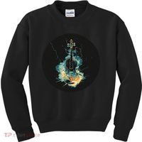 Electric Thunder Violin For Bold Sounds And Violins Lovers Kids Sweatshirt thumb 0