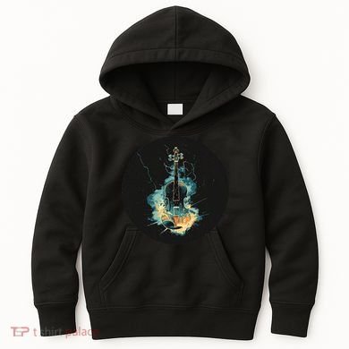 Electric Thunder Violin For Bold Sounds And Violins Lovers Kids Hoodie