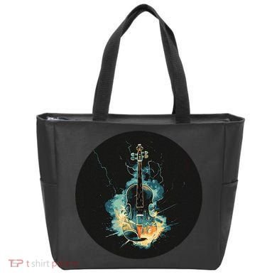 Electric Thunder Violin For Bold Sounds And Violins Lovers Tote Bag