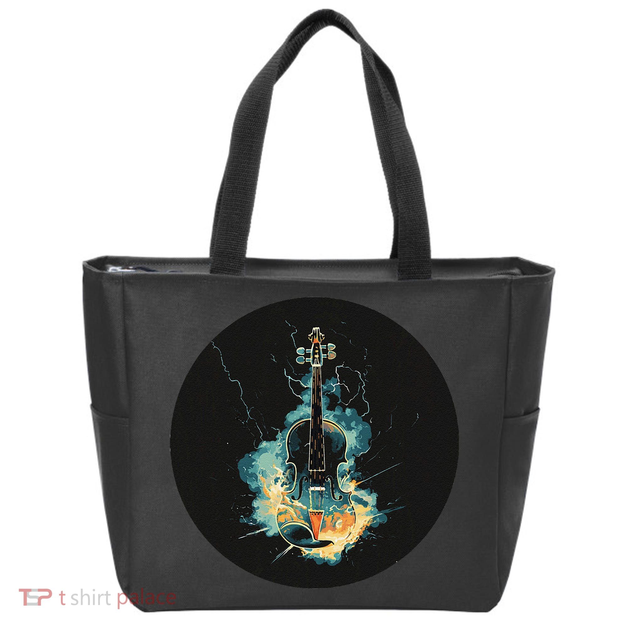 Electric Thunder Violin For Bold Sounds And Violins Lovers Tote Bag