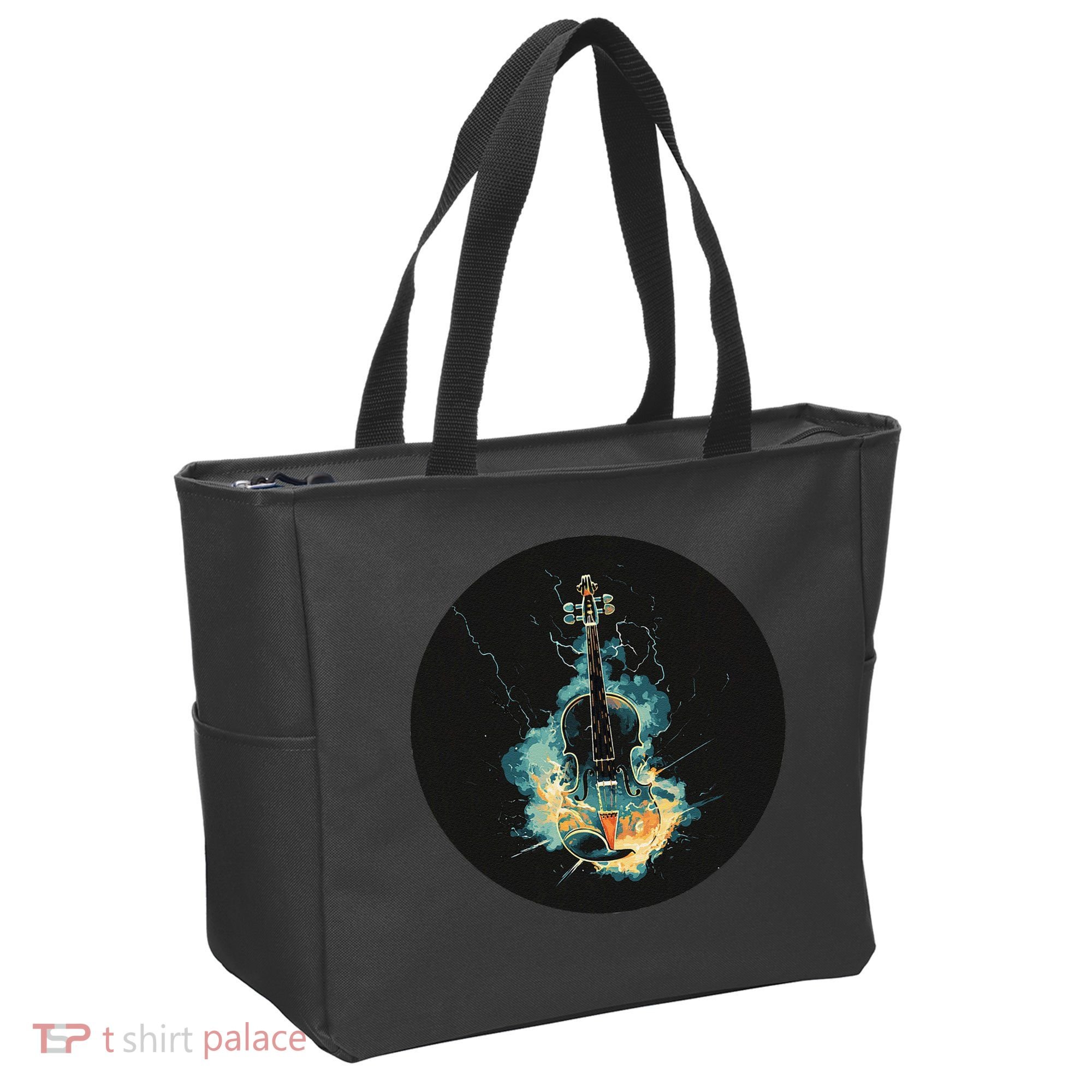 Electric Thunder Violin For Bold Sounds And Violins Lovers Tote Bag