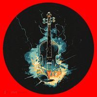 Electric Thunder Violin For Bold Sounds And Violins Lovers Santa Hat thumb 1