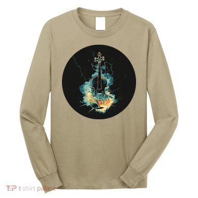 Electric Thunder Violin For Bold Sounds And Violins Lovers Long Sleeve Shirt